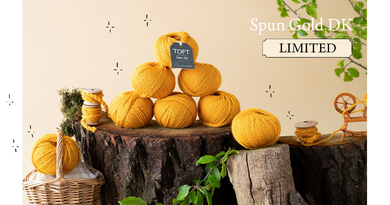 Spun Gold limited edition TOFT yarn wool for crochet and knitting